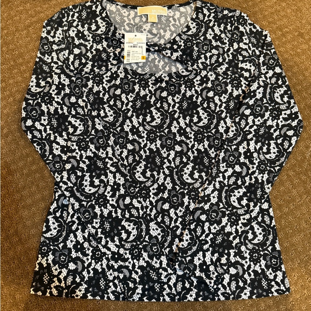 MICHAEL Michael Kors Floral Lace Blouse